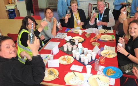 Year 6 say thank you to midday staff with pop-up restaurant