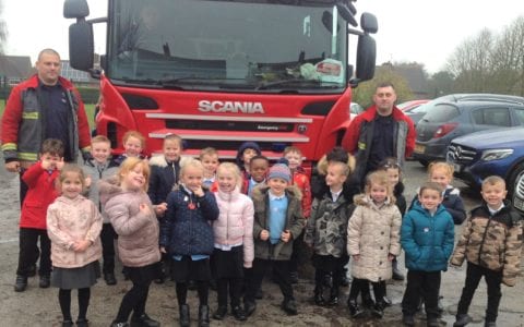 Year 1 pupils learn about fire safety