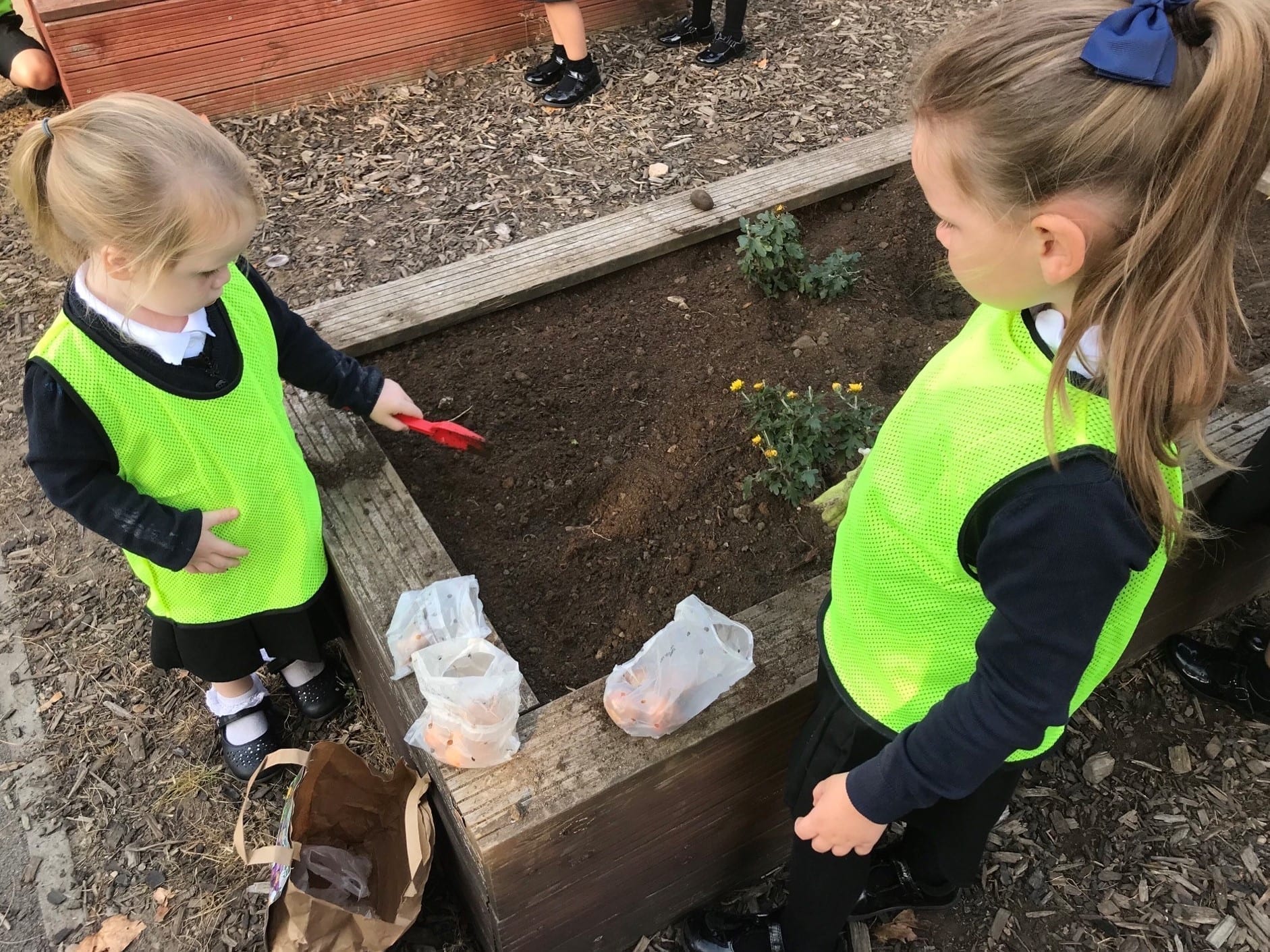 Foundation pupils show off their green fingers!