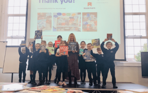 Book donation from charity Bookmark