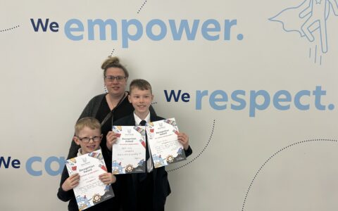 Principal recognition award for brave brothers that saved their mum's life